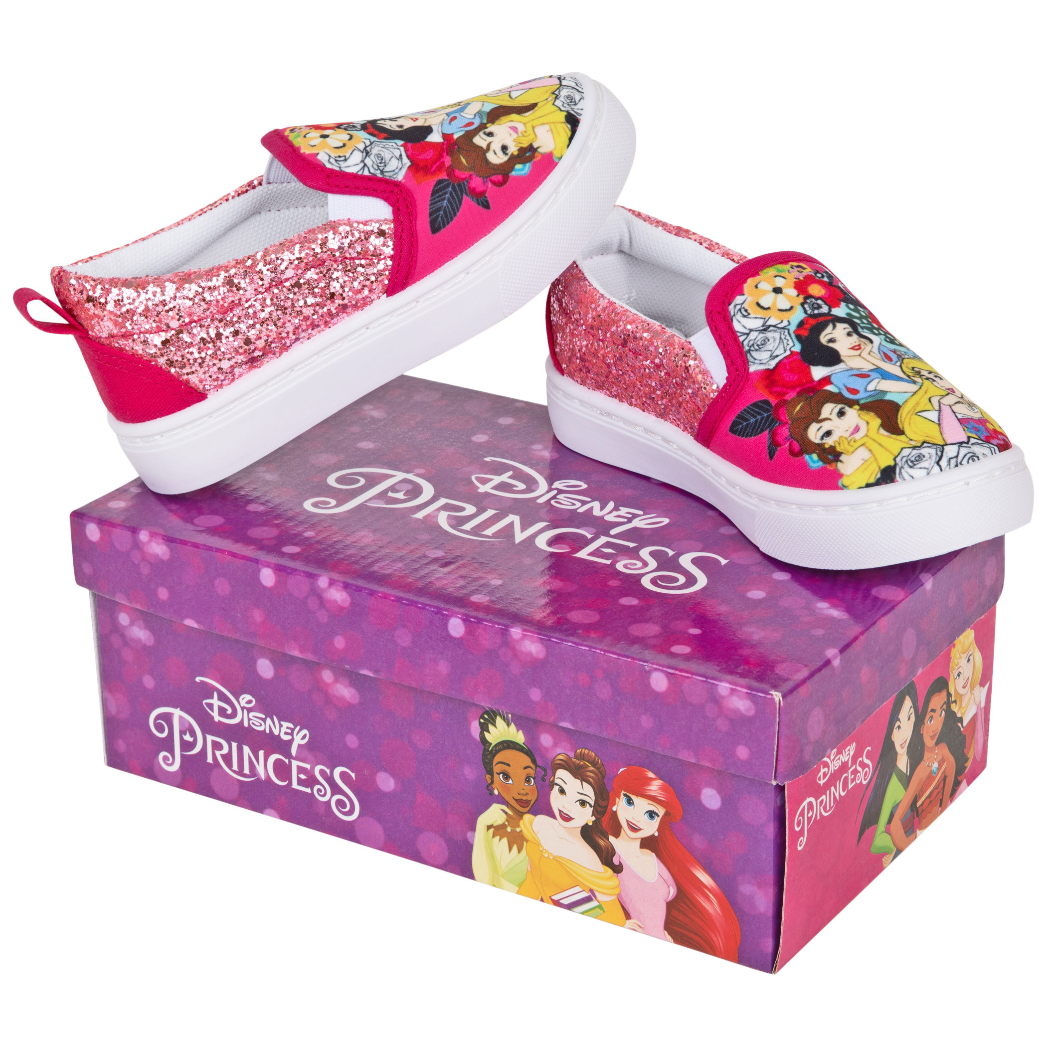 Disney Princesses Youth Vulcanized Outsole Slip-On Shoe Sneakers